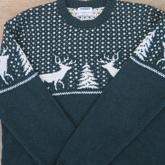 Old Navy Crew Men's Holiday Sweater - Picture 2 of 2